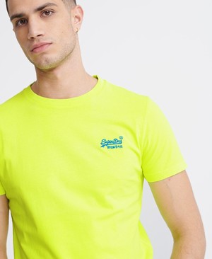 Superdry Orange Label Neon Lite Férfi Pólók Sárga | NHEZI4751